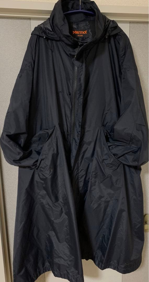 Marmot BEAMS ブラックロング撥水コート