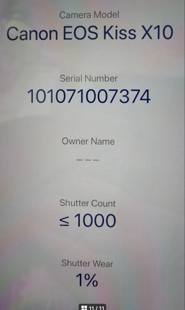 Canon EOS kiss x10 スマホ・Wi-Fi転送 S数1000以下