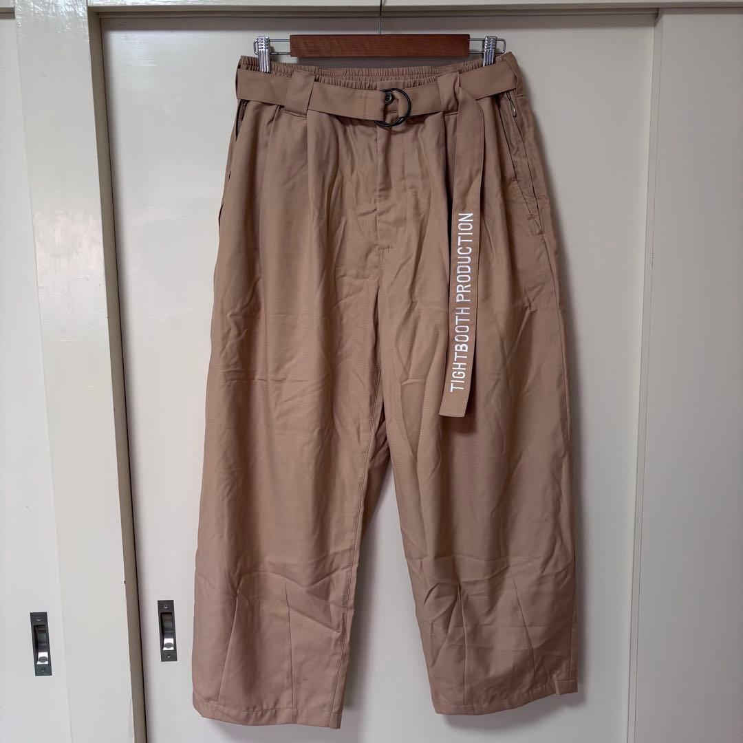 TIGHT BOOTH BAGGY SLACKS ベージュ タイトブース パンツ