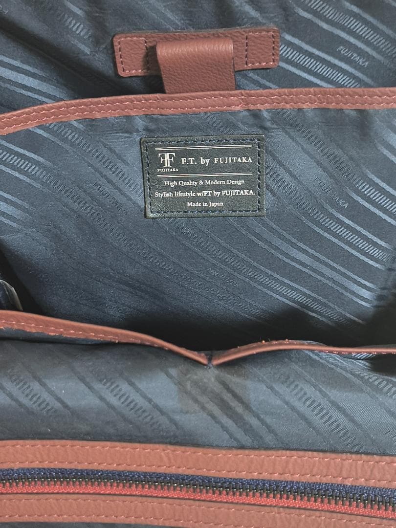 FUJITAKA 本革 バックパック ボルドー