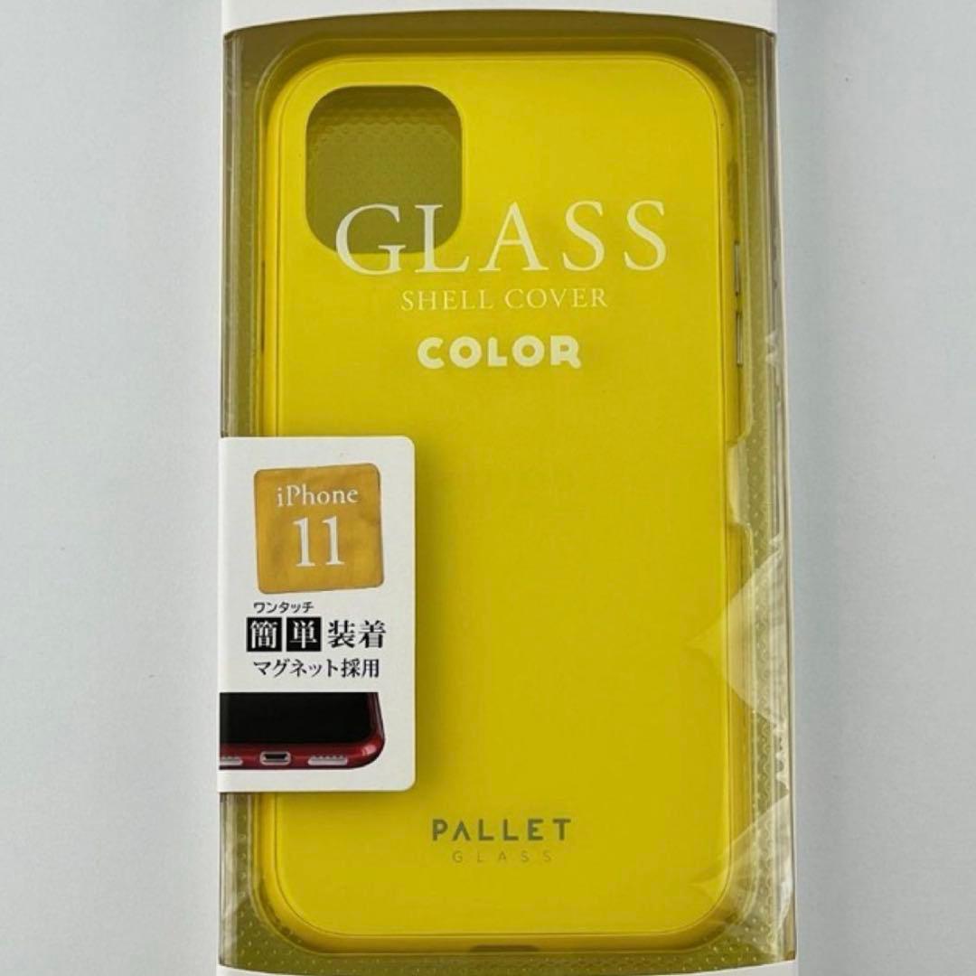新品 iPhone 11 ガラスハイブリッドケースイエロー スマホケース Y3