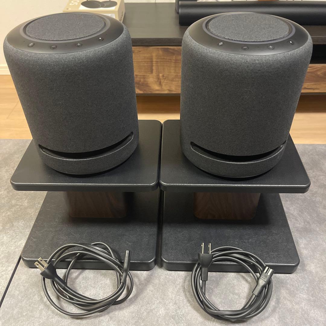 エコースタジオ　スマートスピーカー グレー 2台セット