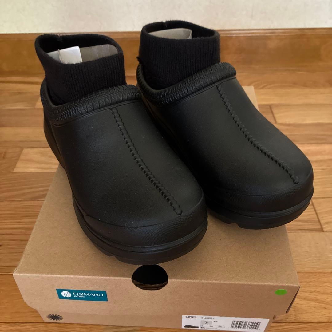 《新品》UGG 黒 スリッポン レインブーツ24センチ 38