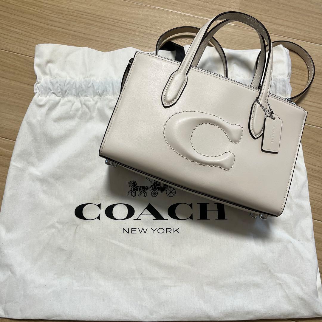 COARCH ニーナ スモール トート バッグ　ホワイト