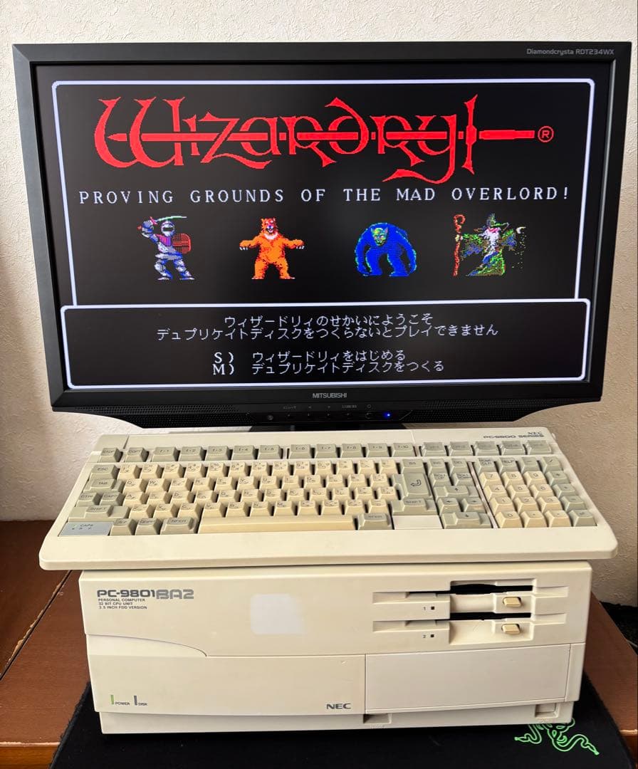 PC-9801BA2 本体のみ SSD512MB サウンドボード付 動作品