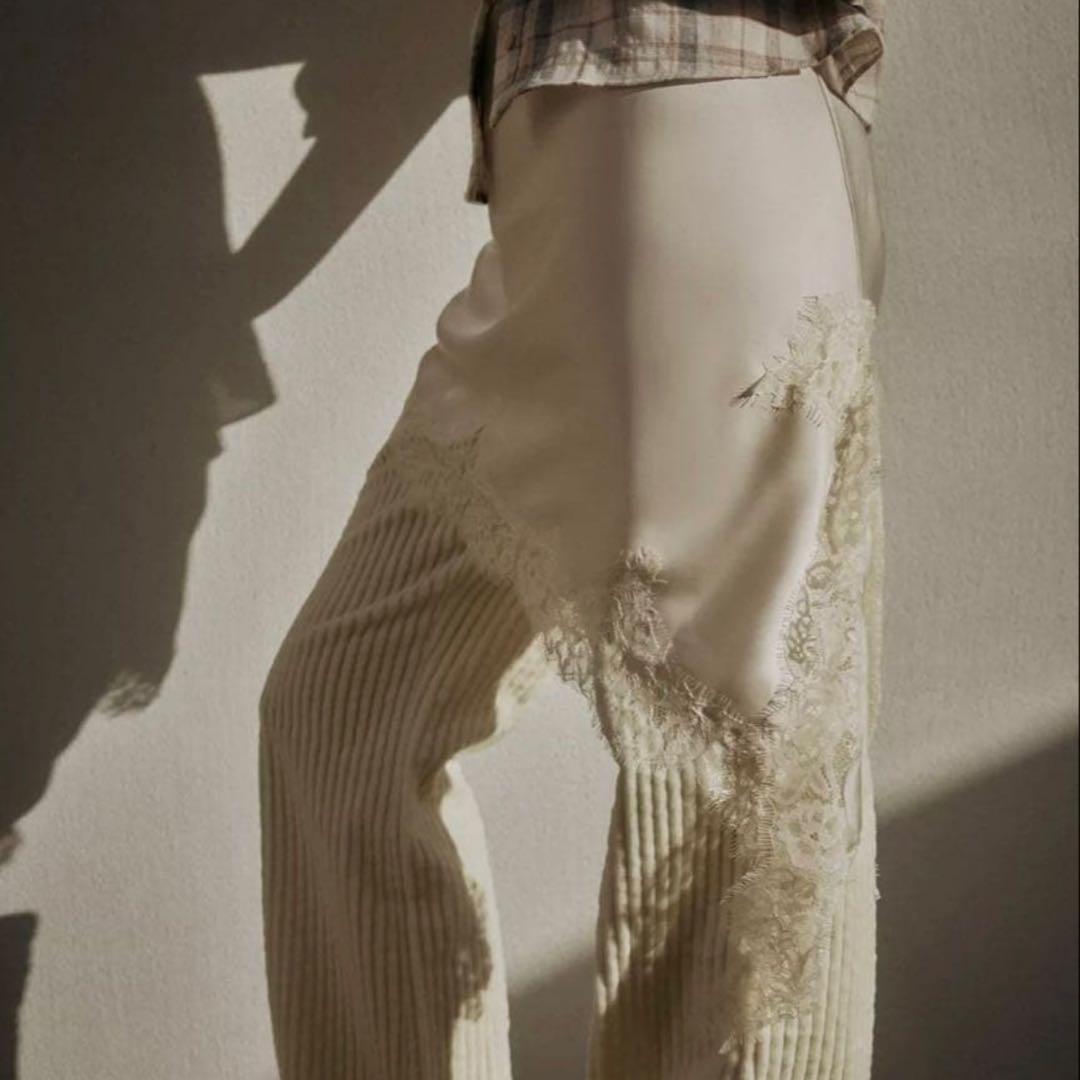 ZARA ザラ M ZW COLLECTION アシンメトリーレースワンピース