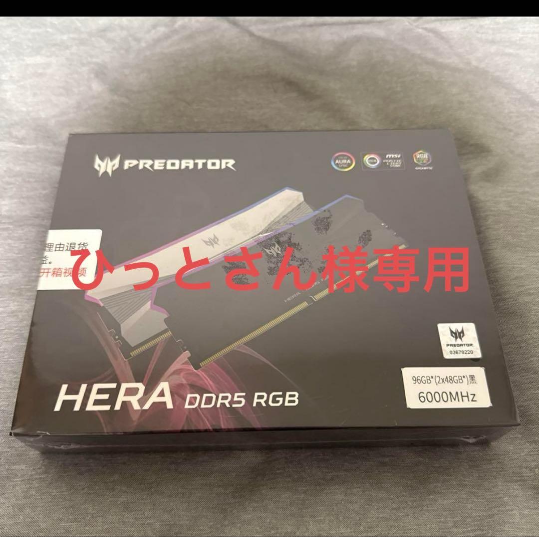 メモリー Acer PREDATOR HERA DDR5 c28 6000 48g*2