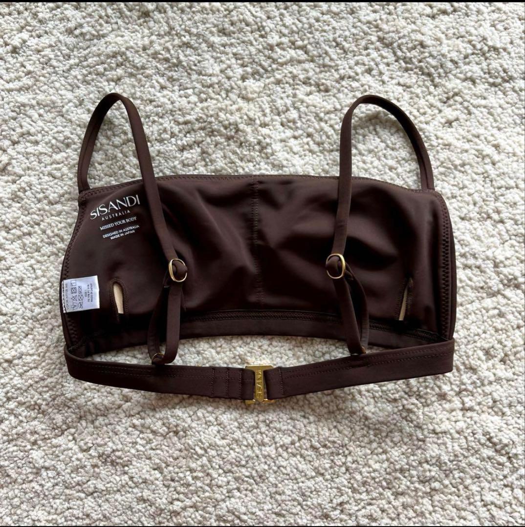 SISANDI｜ブラウンsize1｜BANDEAU ビキニトップ　バンドゥ
