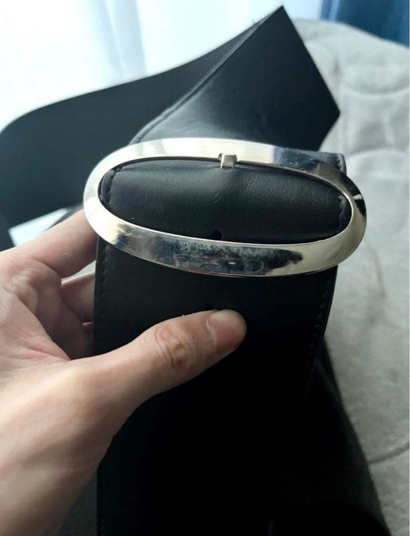 バッグ Paloma wool square tea bag leather black