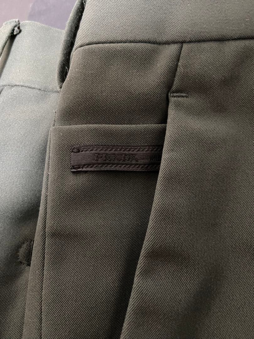 PRADA スラックス　グリーン　52