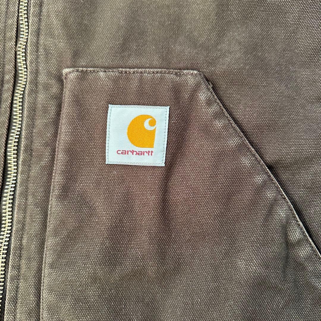 【Carhertt】カーハート（XS）ダックベスト＊裏キルティング＊ワークベスト
