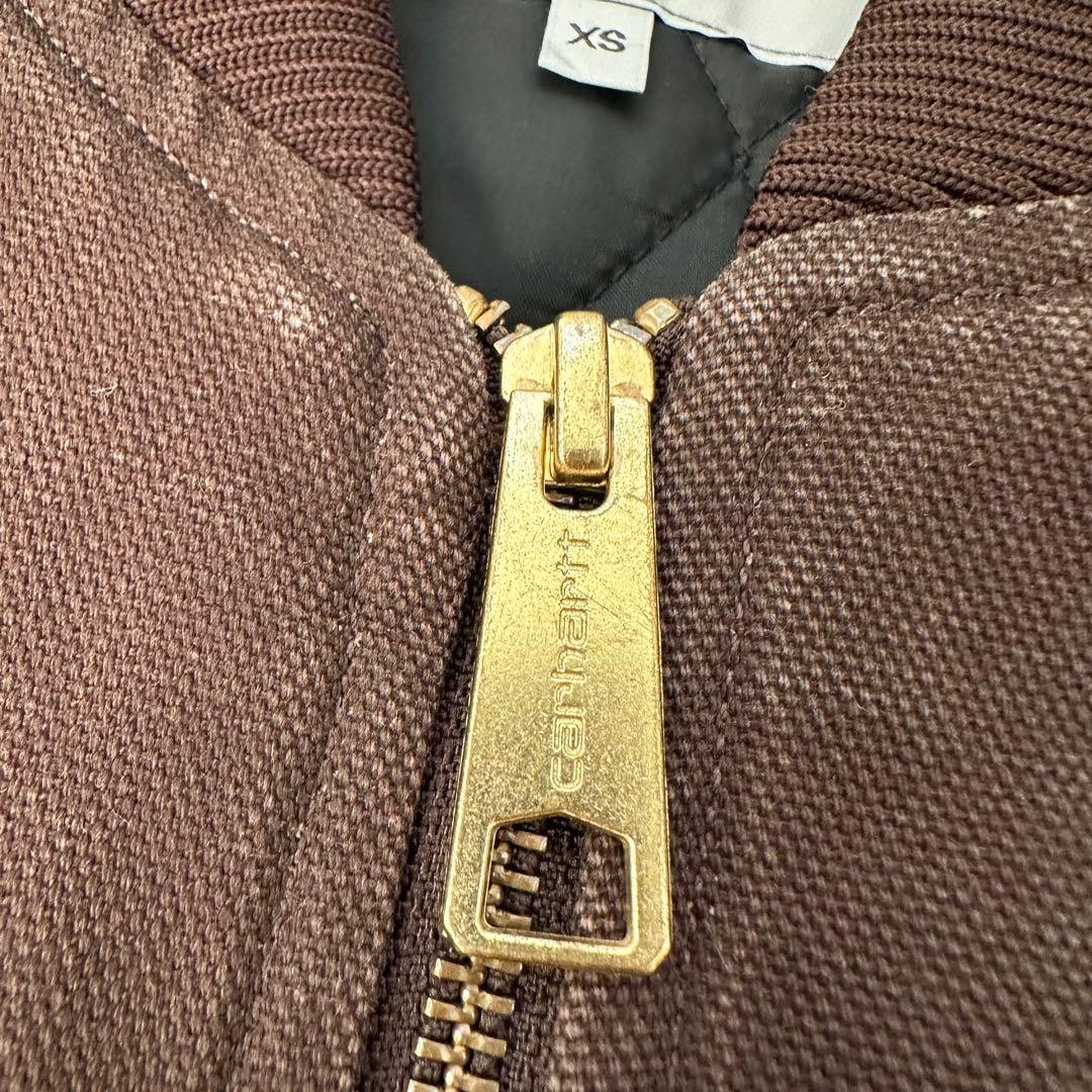 【Carhertt】カーハート（XS）ダックベスト＊裏キルティング＊ワークベスト