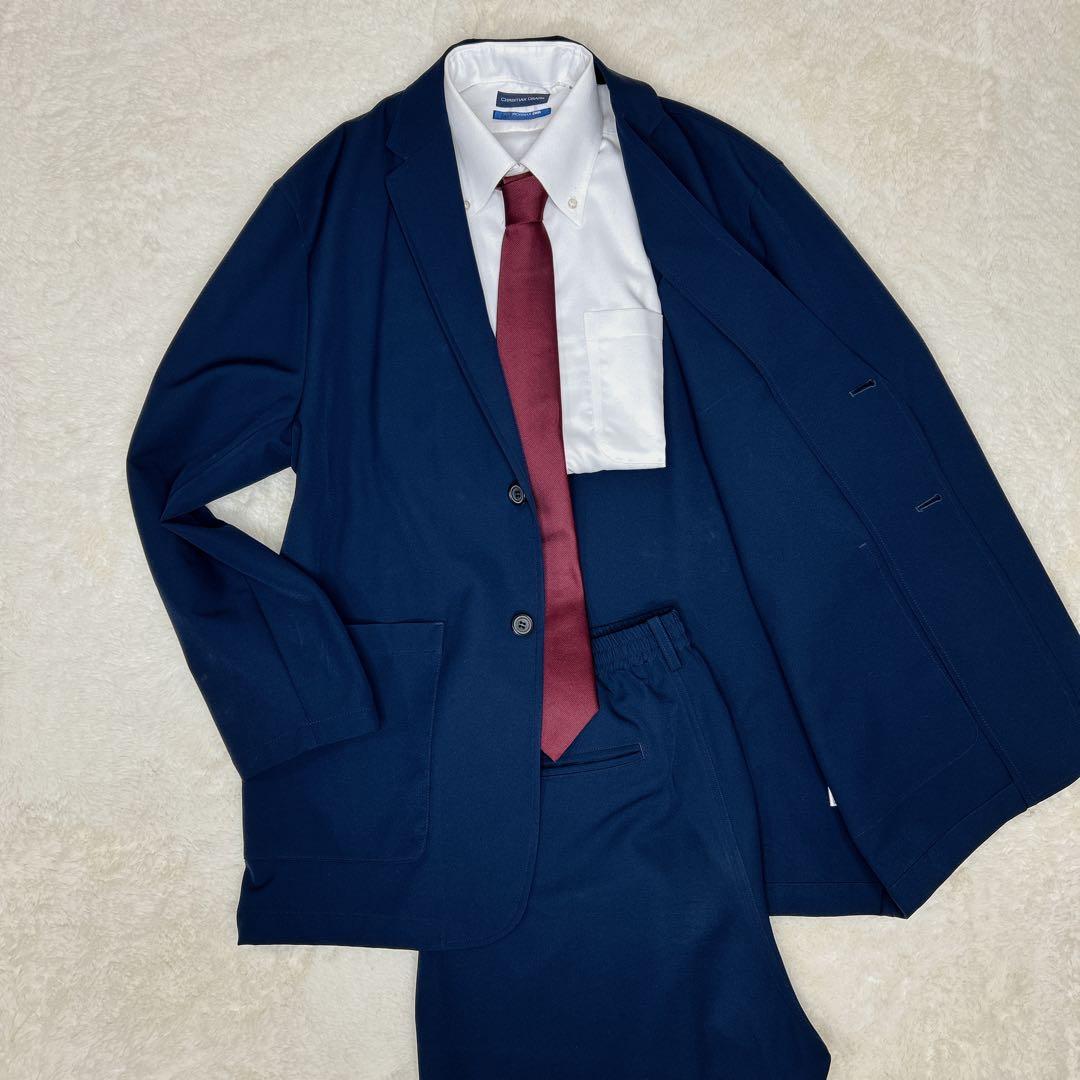 ニューバランス THE CITY スーツ セットアップ ジャージ 紺 XL