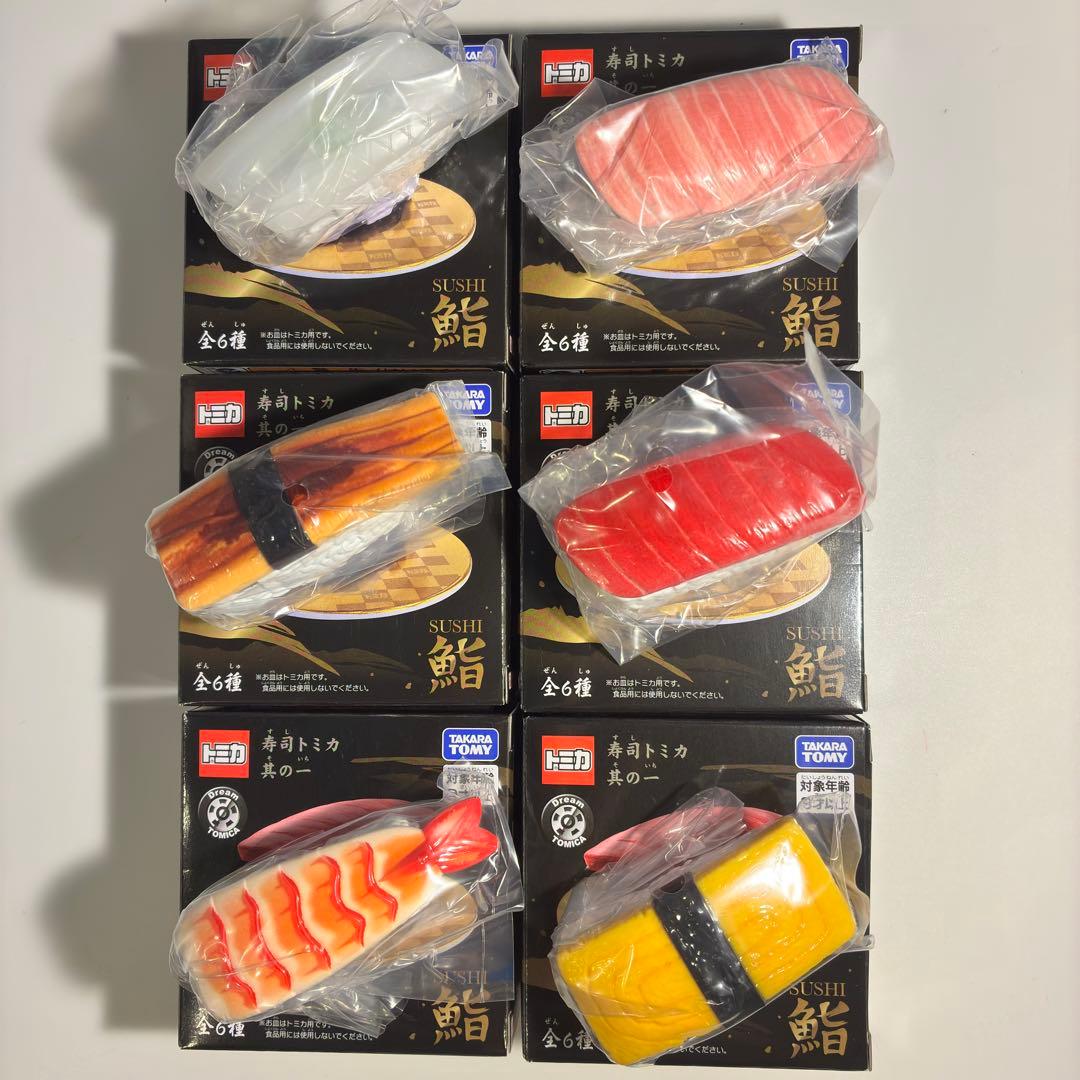 全6種盛り合わせ 寿司トミカ 其の一 タカラトミー 新品