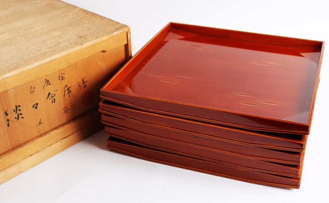 飛騨春慶塗 船津工芸 淡々会席膳 五客