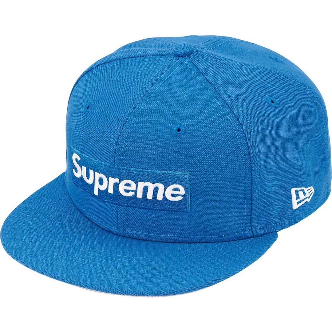 supreme Money Box Logo New Era 7 1/4 ブルー