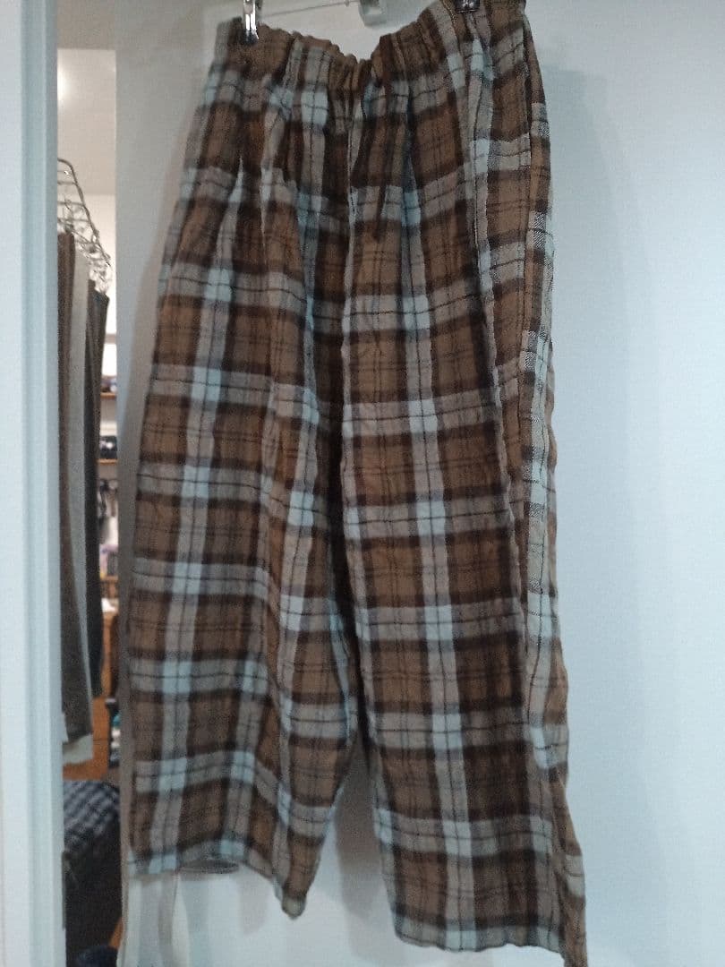 ナチュラルランドリー★チェックパンツ　訳あり！