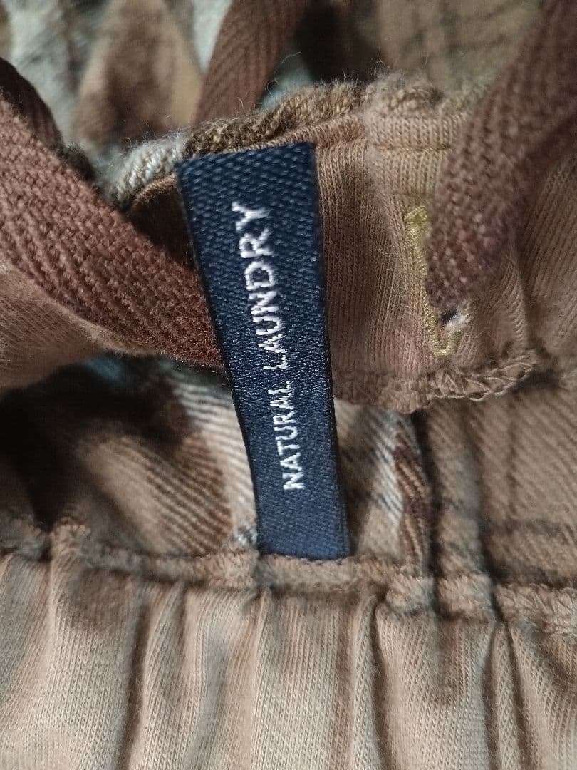 ナチュラルランドリー★チェックパンツ　訳あり！