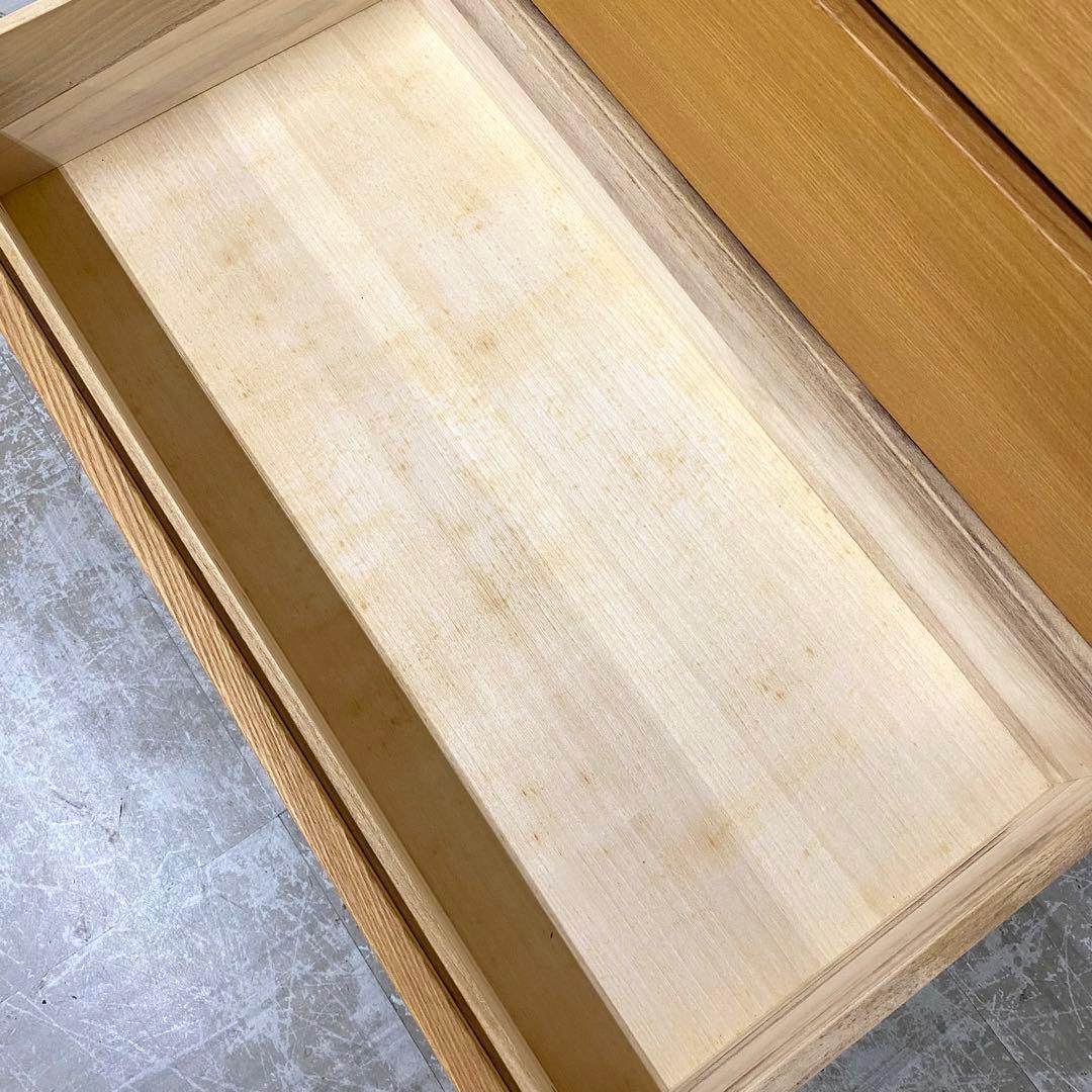 MUJI 無印良品 チェスト 引き出し 収納 6段 タモ材突板