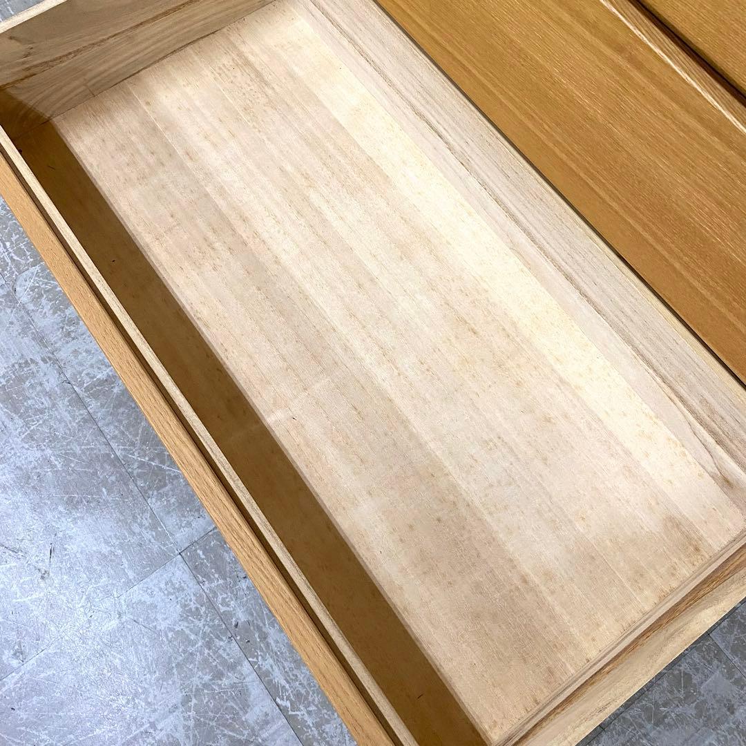 MUJI 無印良品 チェスト 引き出し 収納 6段 タモ材突板
