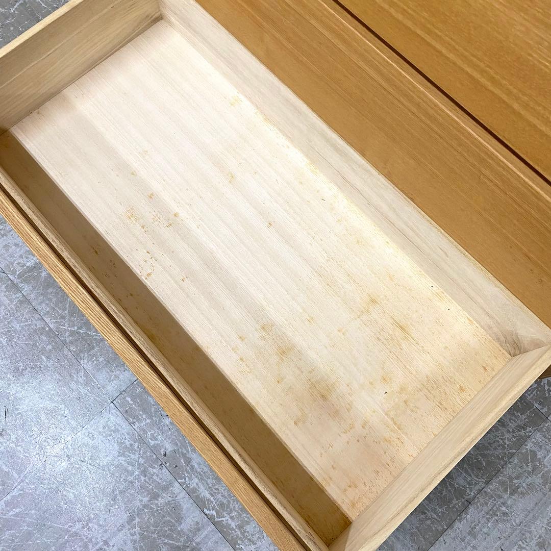 MUJI 無印良品 チェスト 引き出し 収納 6段 タモ材突板