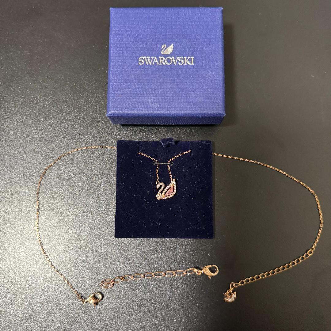 【極美品】スワロフスキー アイコニック・スワン ネックレス アジャスター付