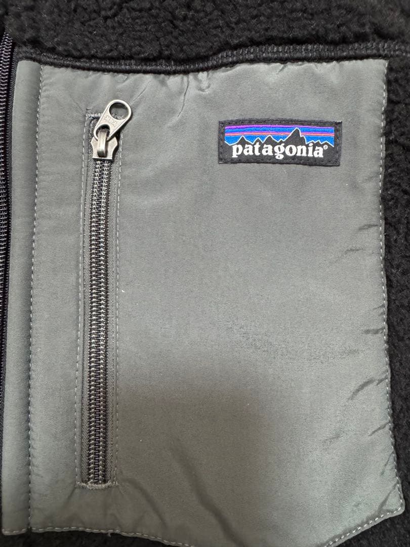 美品　patagonia レトロX フリースベスト 黒