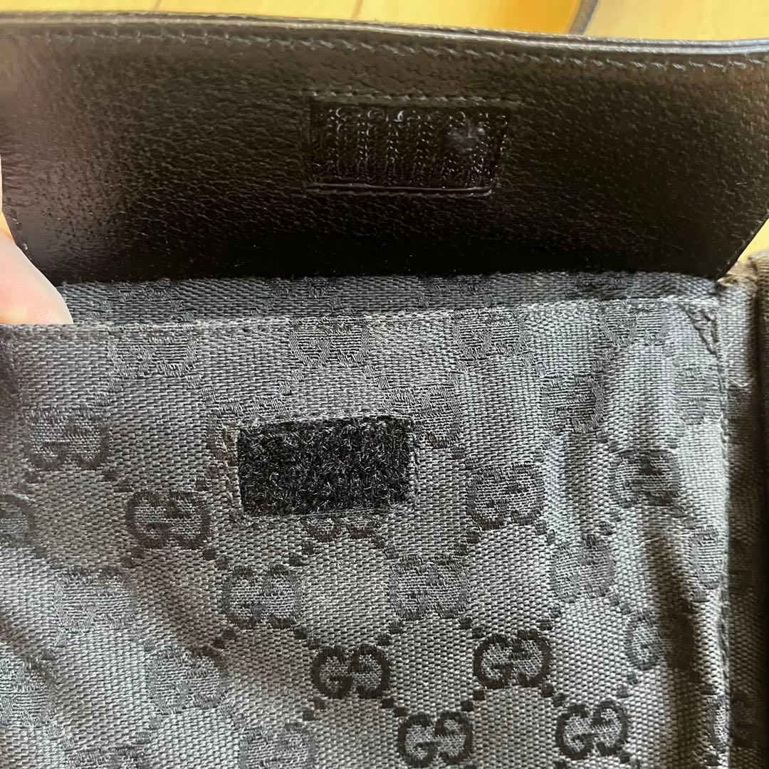グッチ GG キャンバス ボディバッグ レザー ウエストポーチ GUCCI