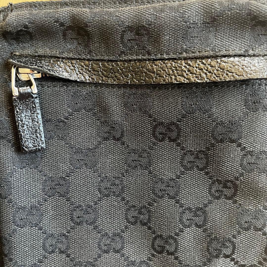 グッチ GG キャンバス ボディバッグ レザー ウエストポーチ GUCCI