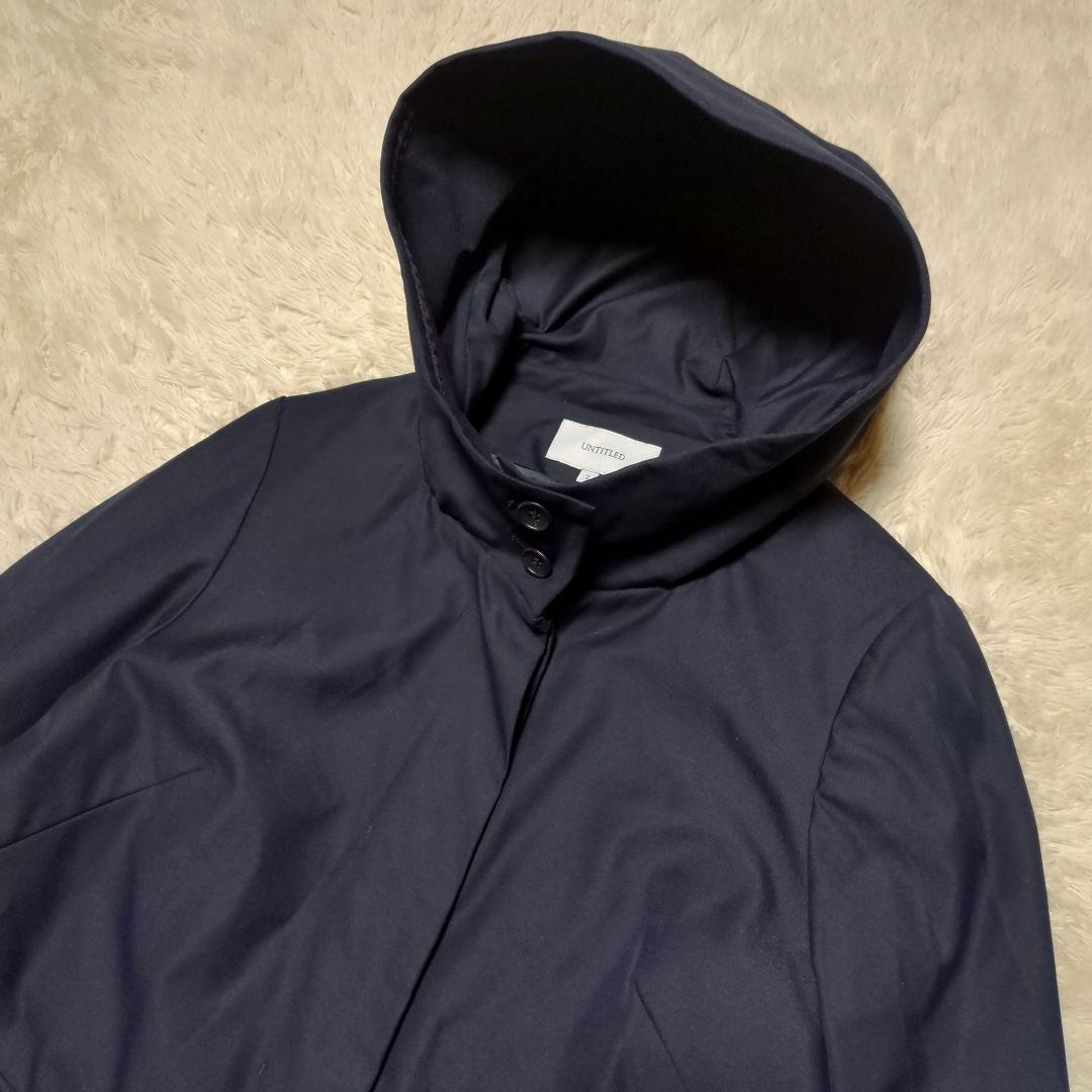 美品！UNTITLED Thermore ライナー付 フーデットコート 撥水　M
