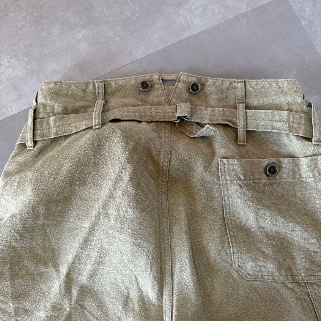 ナイジェルケーボン　フレンチワークパンツ ヘンプキャンバス　34