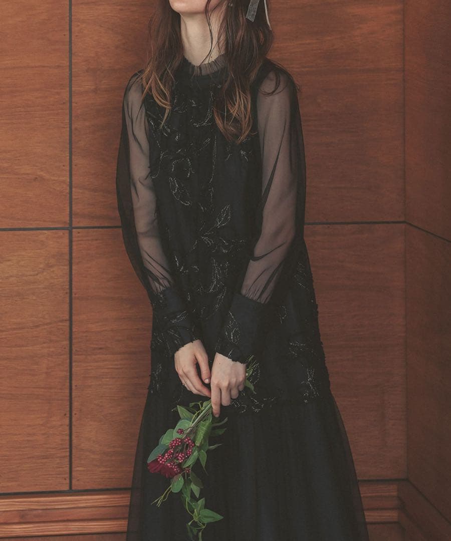 Dorry Doll フェザーフラワーチュールドレス