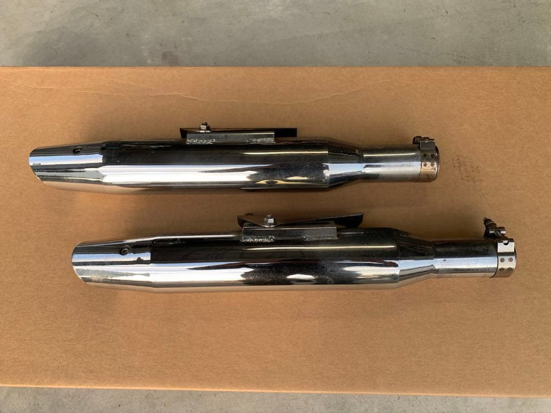 ハーレー　スポーツスター用　マフラー　モーターステージ　テーパースラッシュ