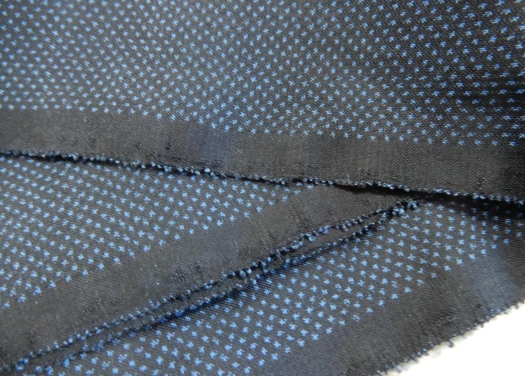 正絹・本場大島紬着尺反物・藍大島・上代35万円のお品・伝統的工芸品・呉服屋整理品