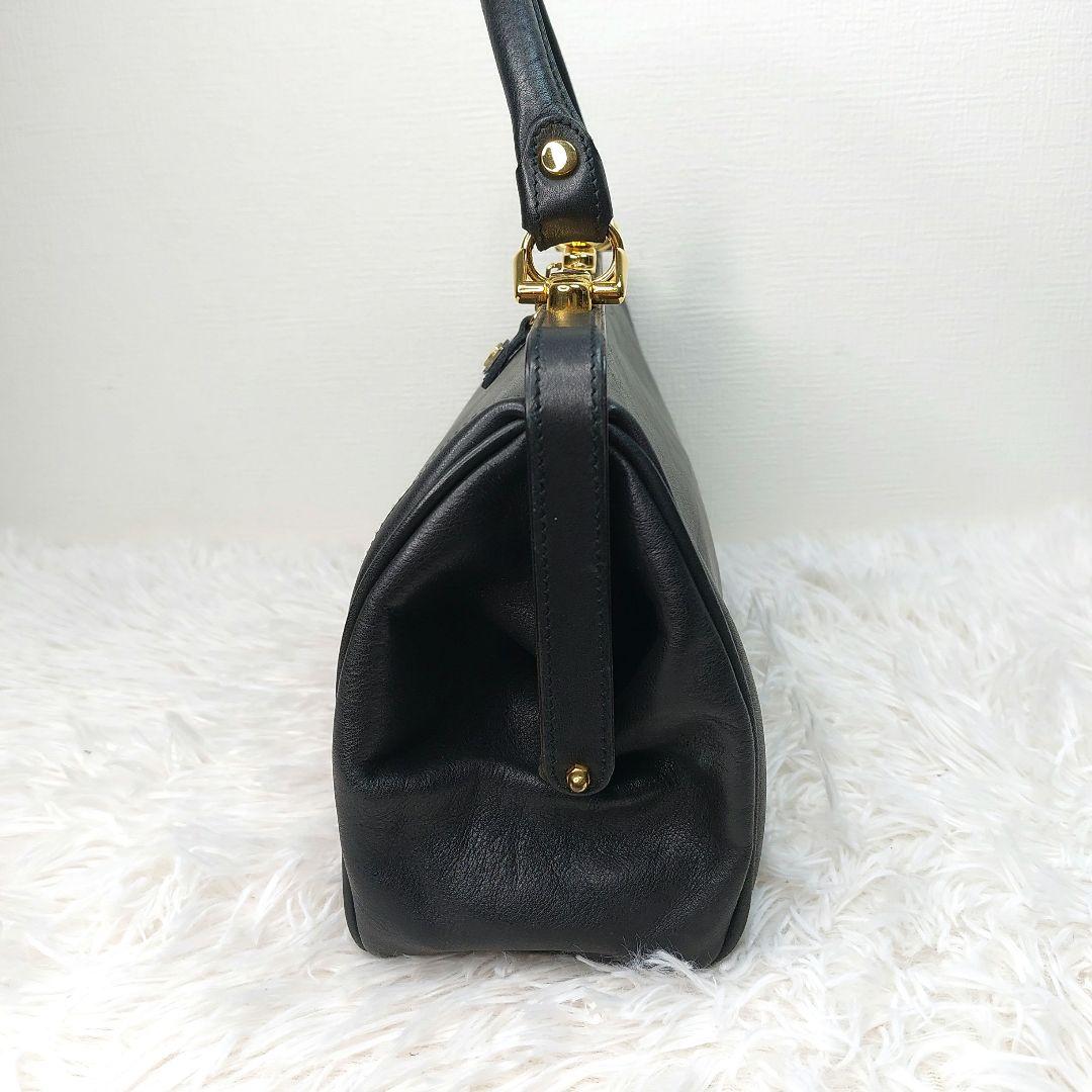 madler マドラー　ハンドバッグ ダレスバック　本革　レザー　ブラック