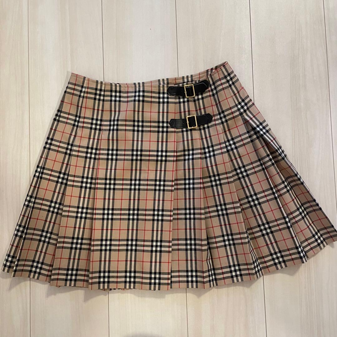 Burberry バーバリーブルーレーベル プリーツミニスカート サイズ36