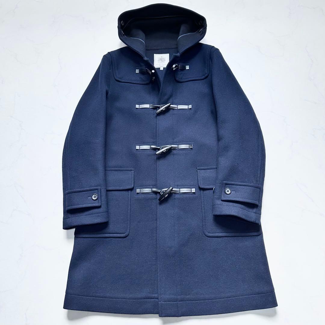 23AW 完売品◎ジェイプレス ダッフルコート シルクブレンド ウール 濃紺 M