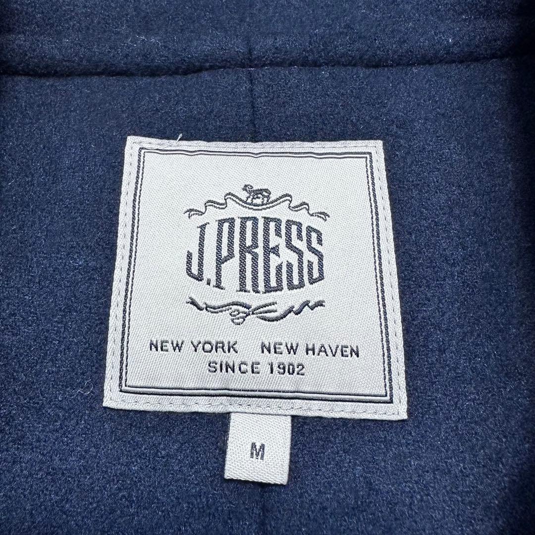 23AW 完売品◎ジェイプレス ダッフルコート シルクブレンド ウール 濃紺 M