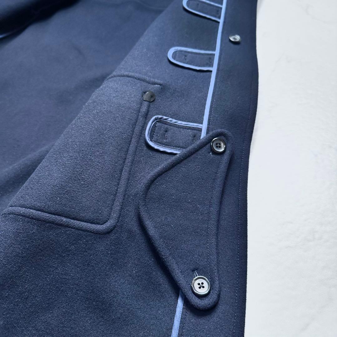 23AW 完売品◎ジェイプレス ダッフルコート シルクブレンド ウール 濃紺 M