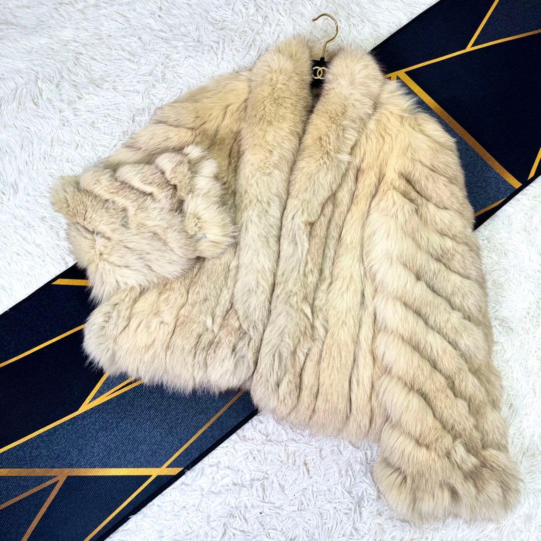 ROTINY×SAGA FOX ブルーフォックス　ファーコート　クロップド　毛皮