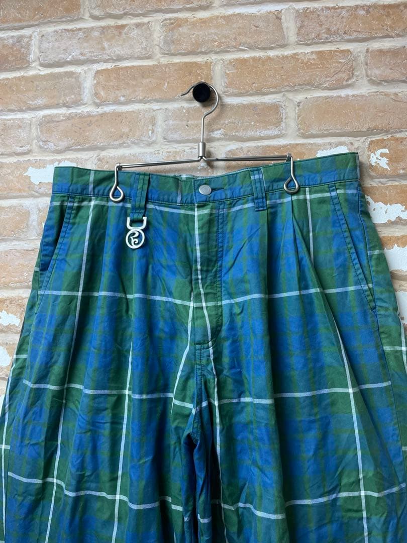 ROLLING CRADLE スラックス　チェックスラックス　ワイドスラックス