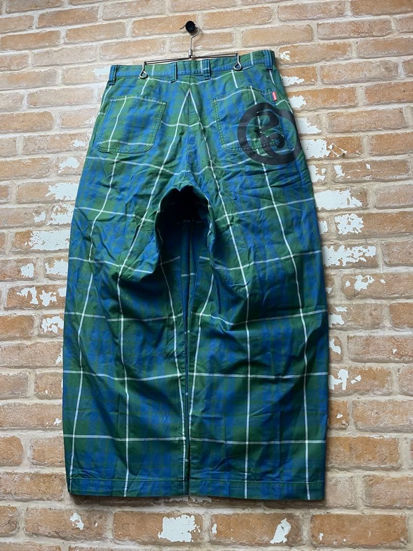 ROLLING CRADLE スラックス　チェックスラックス　ワイドスラックス