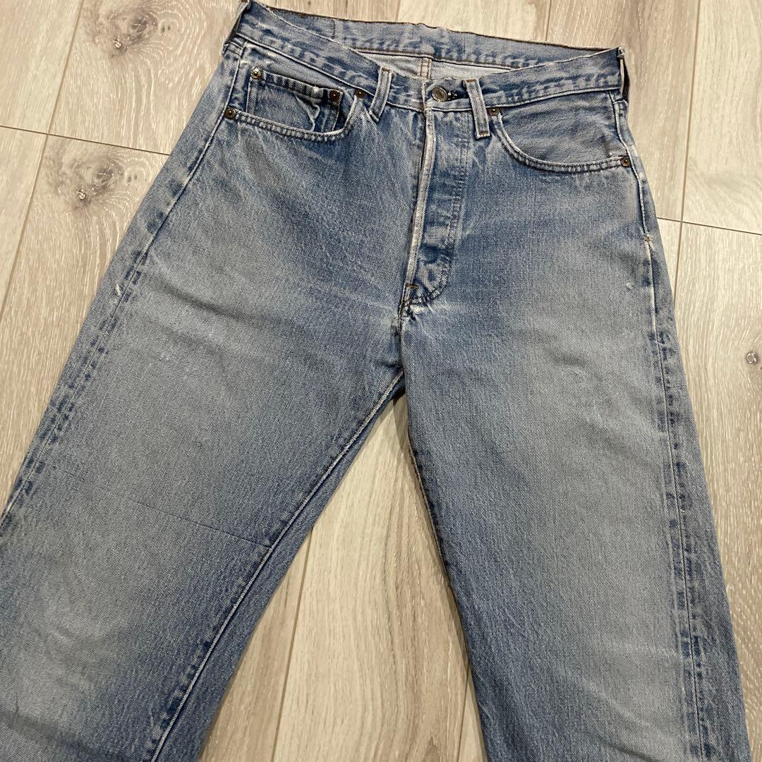 80s USA製 Levi's 501 赤耳 黒カン デニムパンツ W32