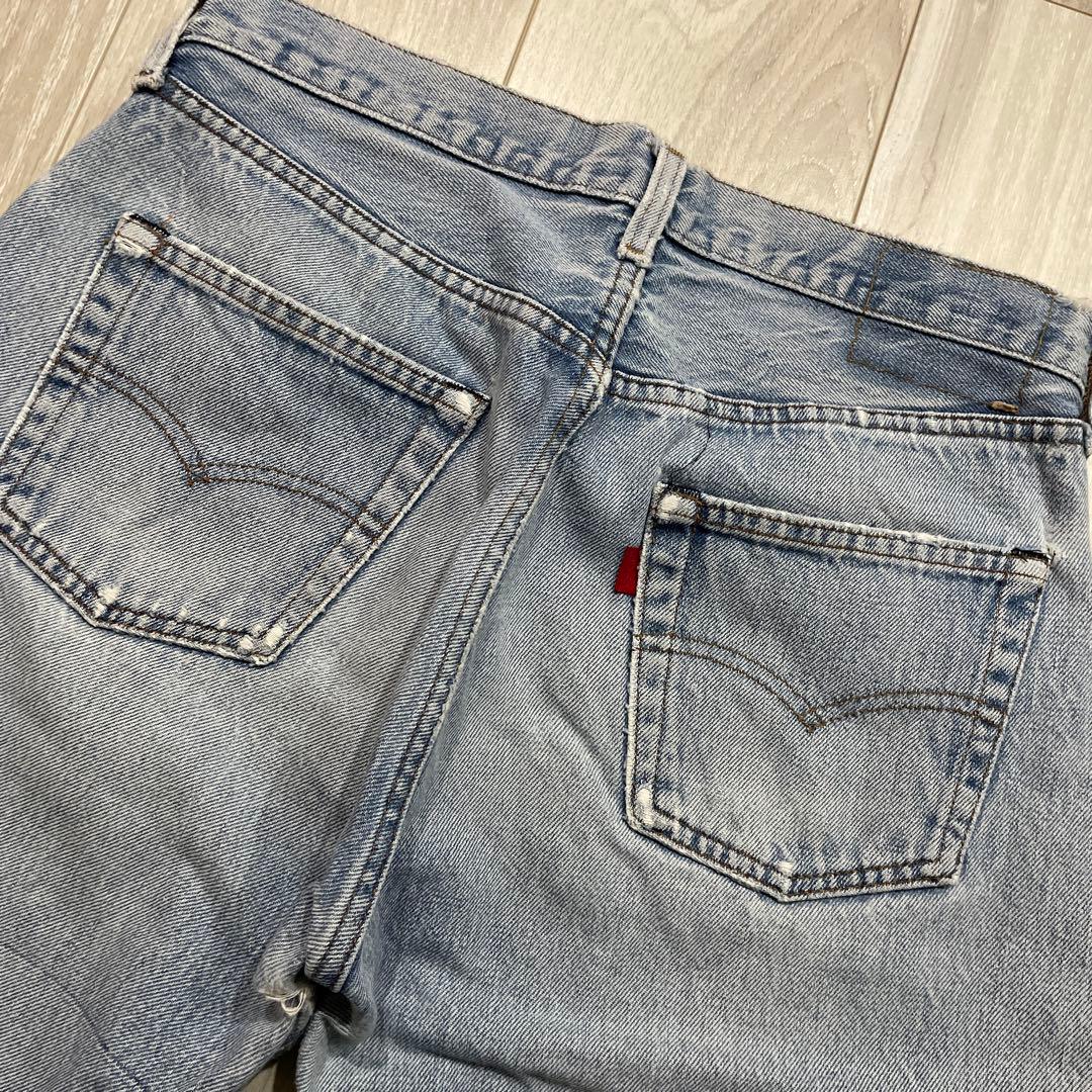 80s USA製 Levi's 501 赤耳 黒カン デニムパンツ W32