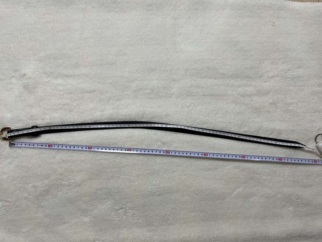 GUCCI グッチ　ブラックレザー ベルト　ゴールド　ダブルGロゴ