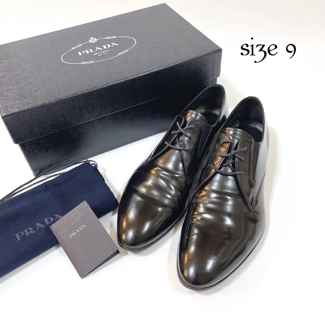 【専用】美品✨PRADA レースアップシューズ レザー ブラック