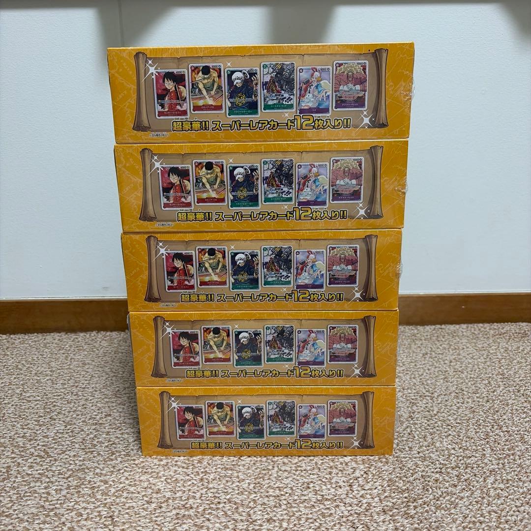 新品未開封　ワンピースカードゲーム　ファミリーデッキセット　シュリンク付き　5個