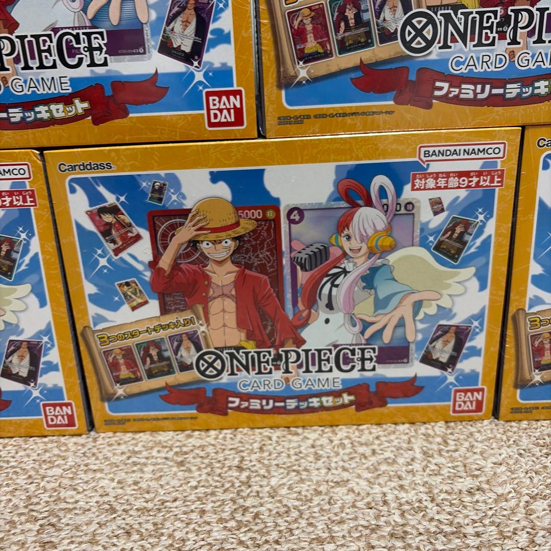 新品未開封　ワンピースカードゲーム　ファミリーデッキセット　シュリンク付き　5個