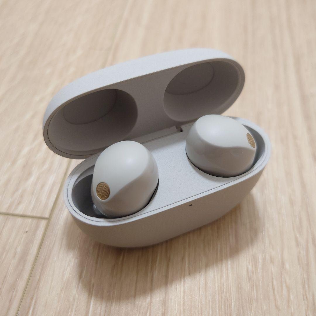 ソニー WF-1000XM5 プラチナシルバー 付属品あり イヤホン SONY