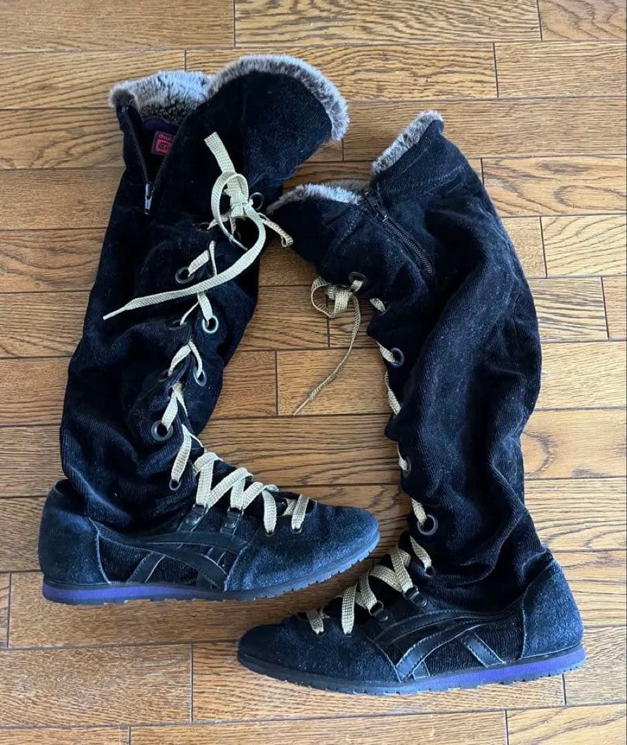 靴 Onitsuka tiger fur boots